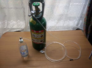 自作の炭酸水メーカーの完成写真